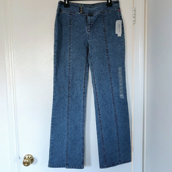 Dkny Denim - $69 NWT DKNY High Waist Mom Jeans Rear Leg Slit 6